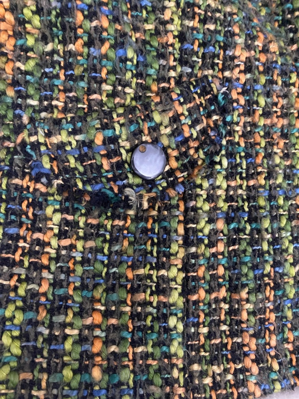 Requirements Green Multi Tweed Blazer Jacket - Picture 5 of 9